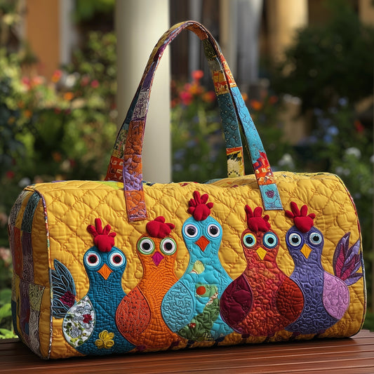 Funky Chicken Quilted Duffle Bag GFTOTP10348
