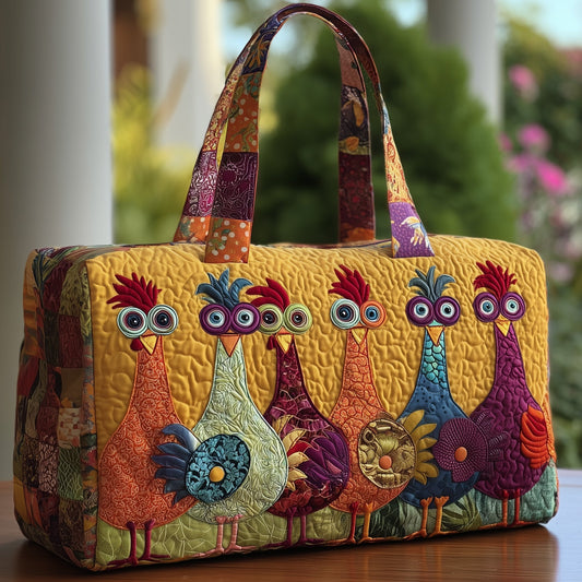 Funky Chicken Quilted Duffle Bag GFTOTP10349