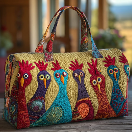 Funky Chicken Quilted Duffle Bag GFTOTP10351