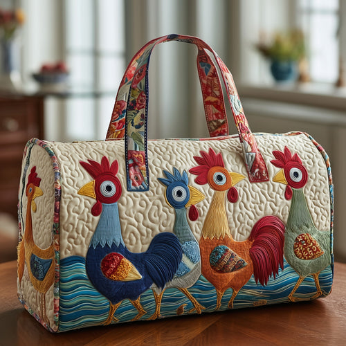 Funky Chicken Quilted Duffle Bag GFTOTP10354