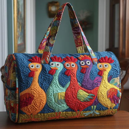 Funky Chicken Quilted Duffle Bag GFTOTP10356