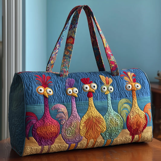 Funky Chicken Quilted Duffle Bag GFTOTP10357