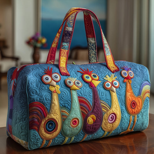 Funky Chicken Quilted Duffle Bag GFTOTP10358