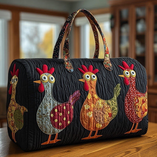 Funky Chicken Quilted Duffle Bag GFTOTP10360