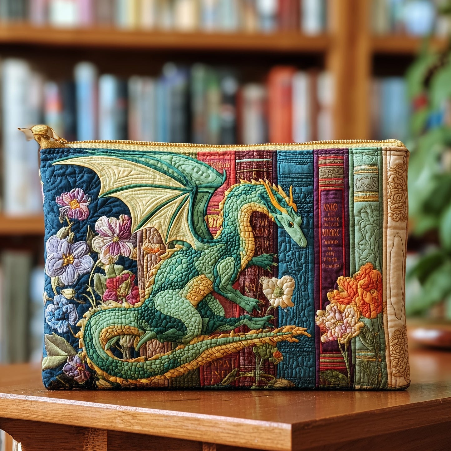 Literary Dragon Quilted Purse GFTOTP10393