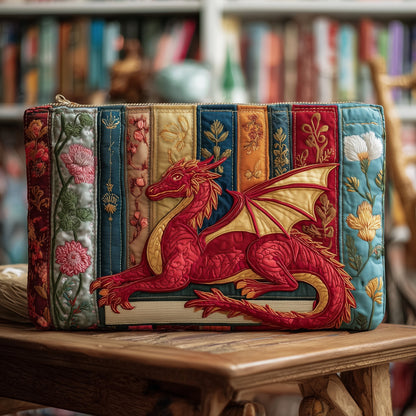 Bookish Dragon Quilted Purse GFTOTP10396