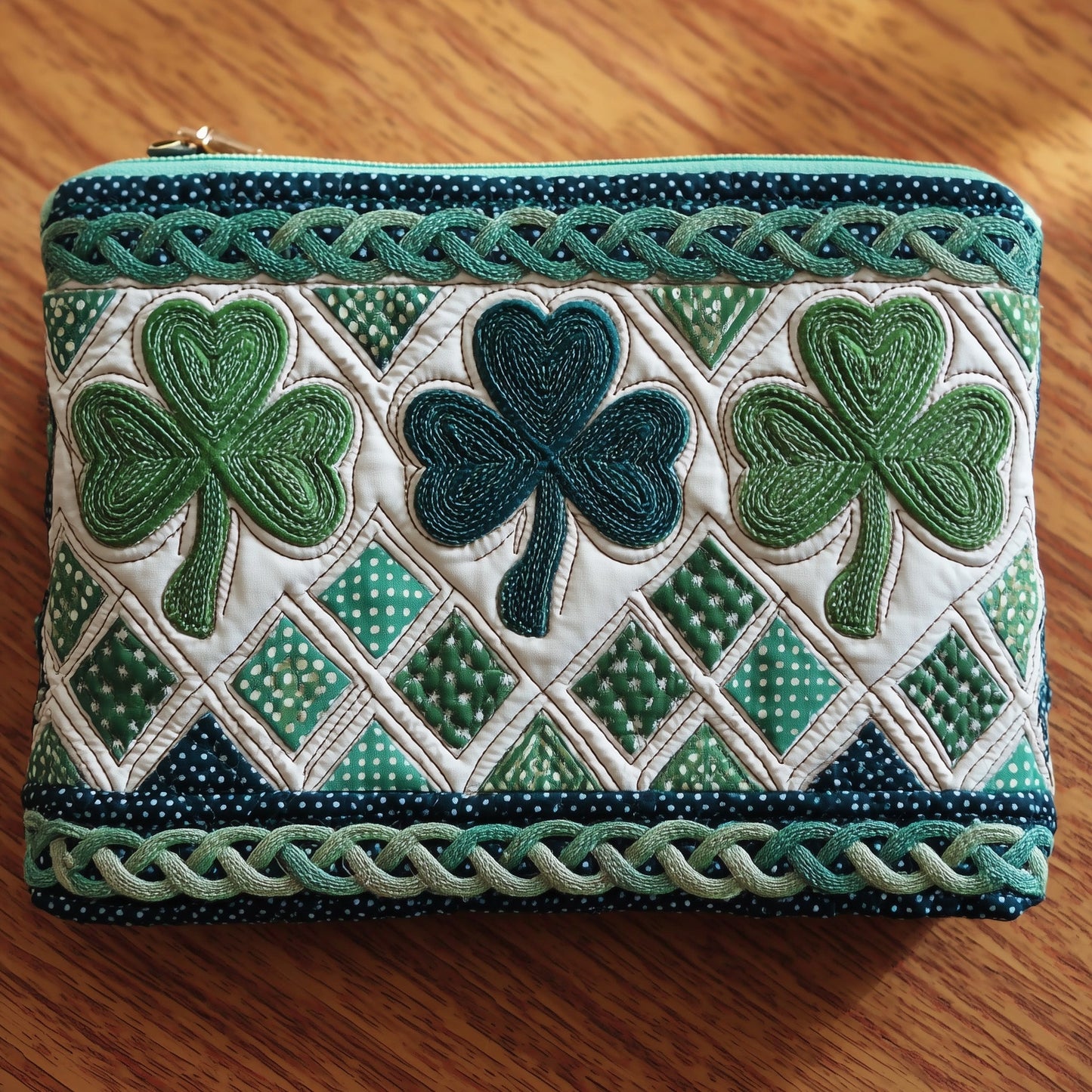 Irish Shamrock Quilted Purse GFTOTP10413