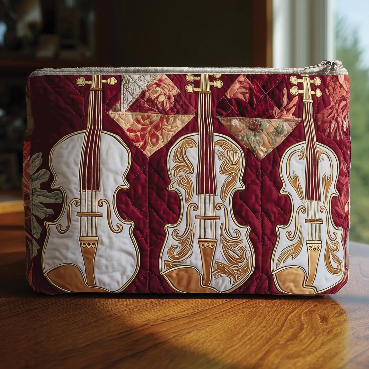 Elegant Violin Quilted Purse GFTOTP10432