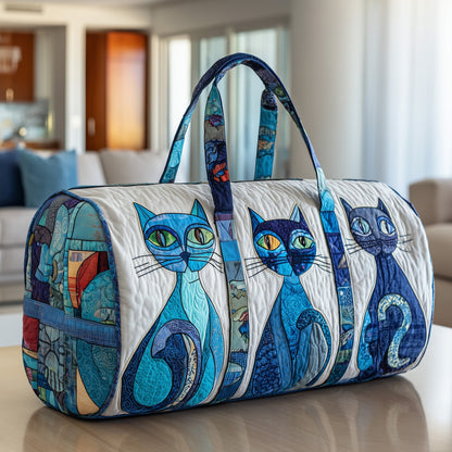 Whimsical Cat Quilted Duffle Bag GFTOTP10440