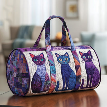 Whimsical Cat Quilted Duffle Bag GFTOTP10442