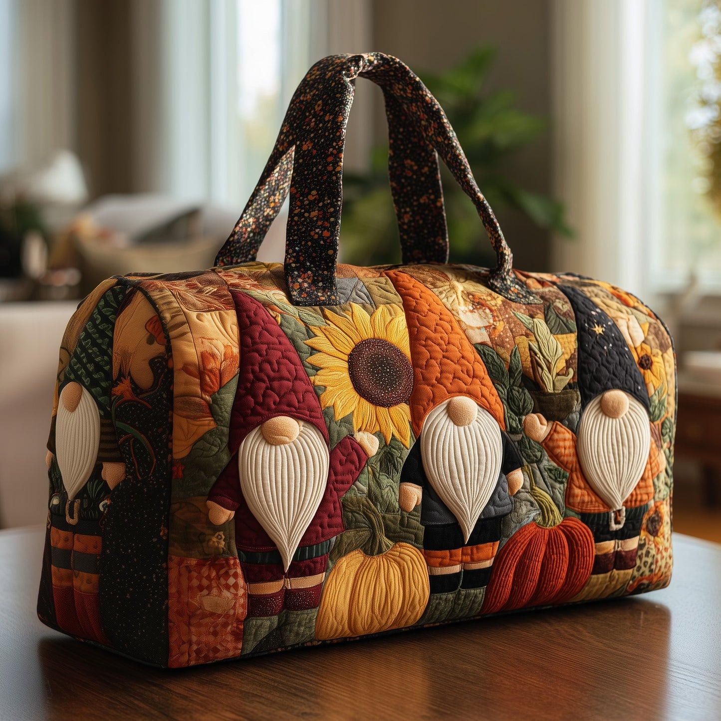 Autumn Gnome Quilted Duffle Bag GFTOTP10457