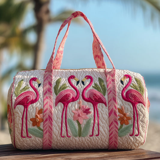 Flamingo Haven Quilted Duffle Bag GFTOTP10480