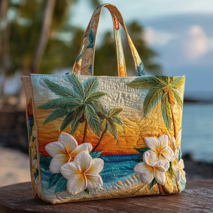 Tropical Beach Quilted Tote Bag GFTOTP10490