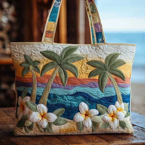 Tropical Beach Quilted Tote Bag GFTOTP10491
