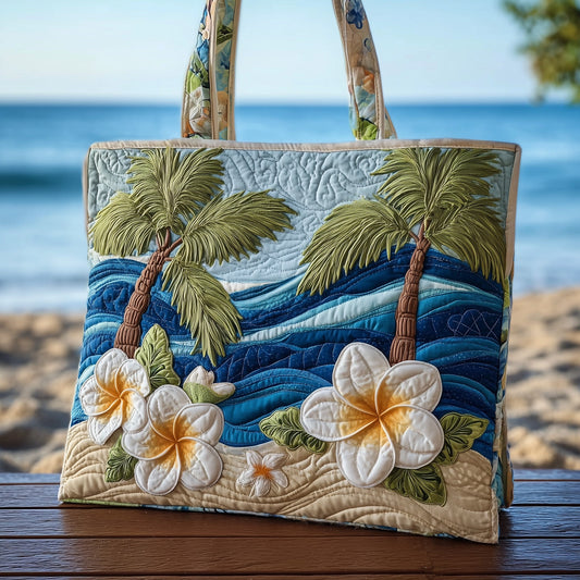 Tropical Beach Quilted Tote Bag GFTOTP10492