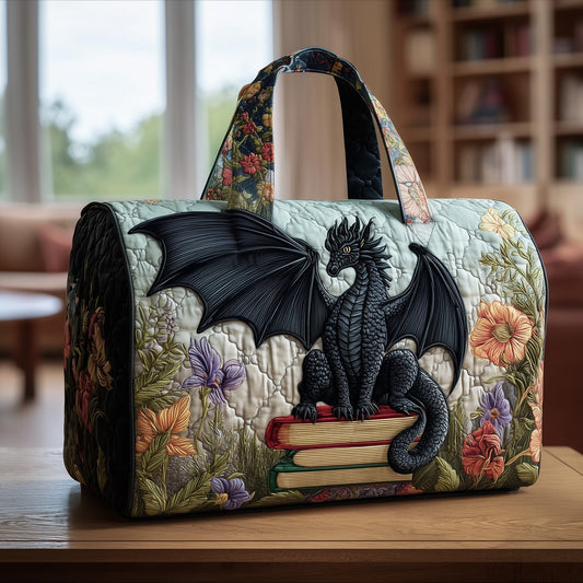 Bookish Dragon Quilted Duffle Bag GFTOTP10502
