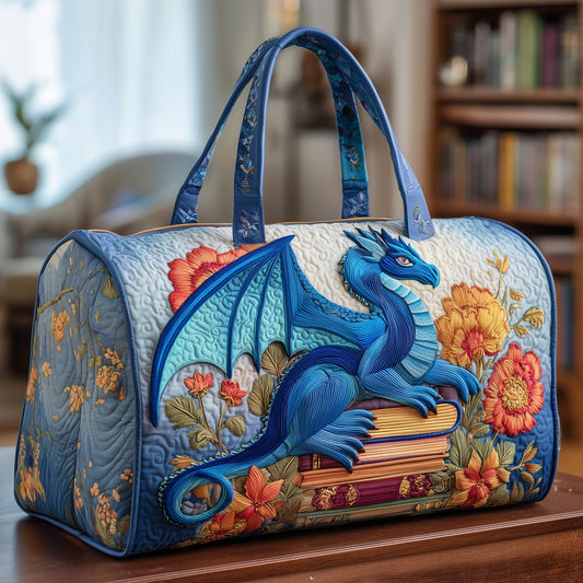 Bookish Dragon Quilted Duffle Bag GFTOTP10503