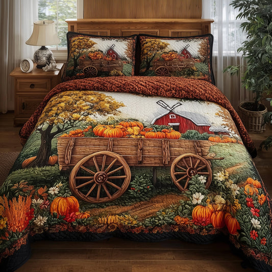 Autumn Haven 3-Piece Quilted Bedding Set GFTOTP10535