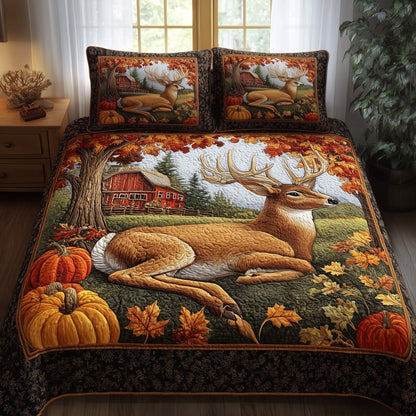 Autumn Haven 3-Piece Quilted Bedding Set GFTOTP10537