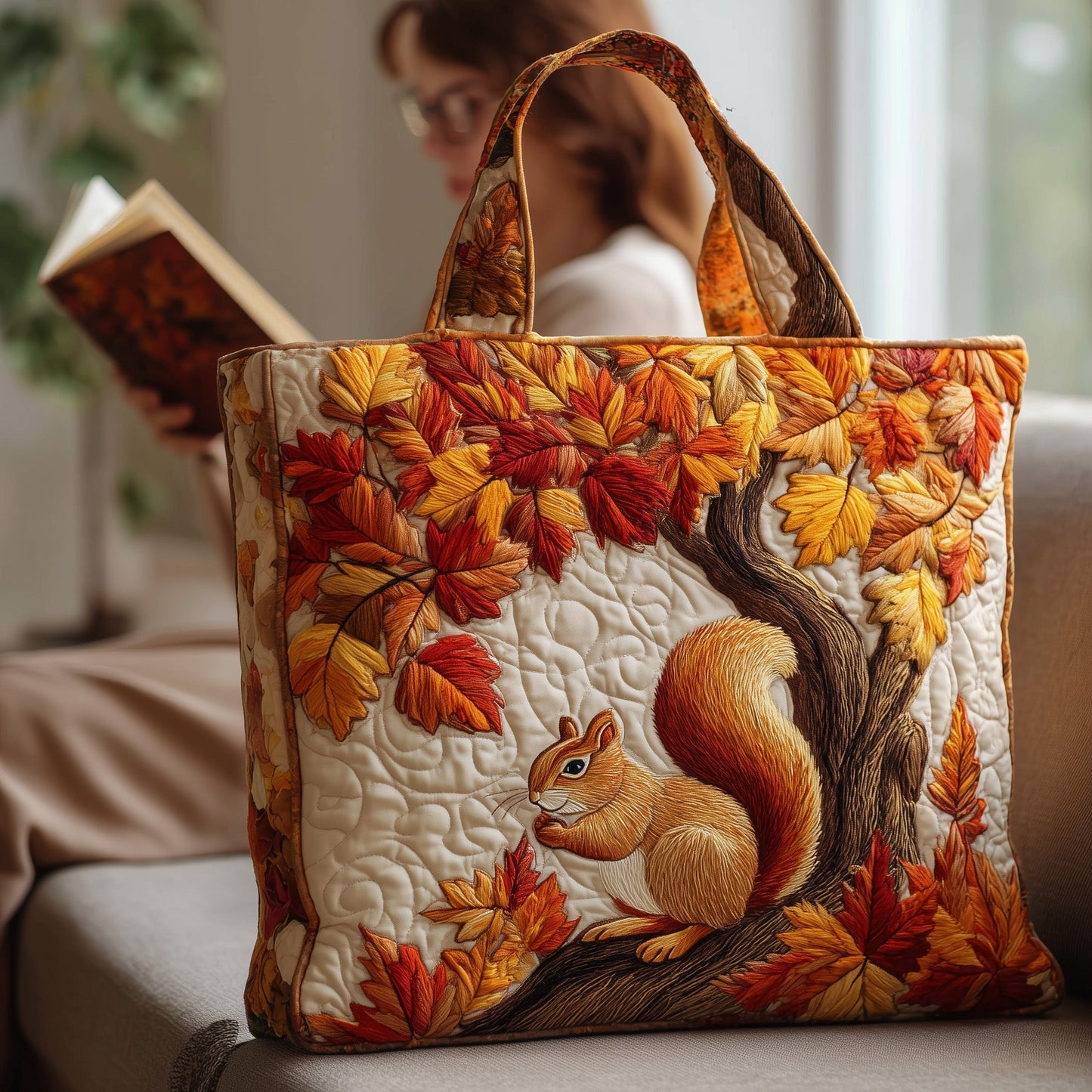 Autumn Glow  Quilted Tote Bag GFTOTP10586