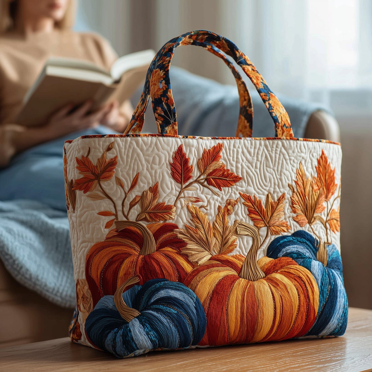 Autumn Breeze Quilted Tote Bag GFTOTP10592