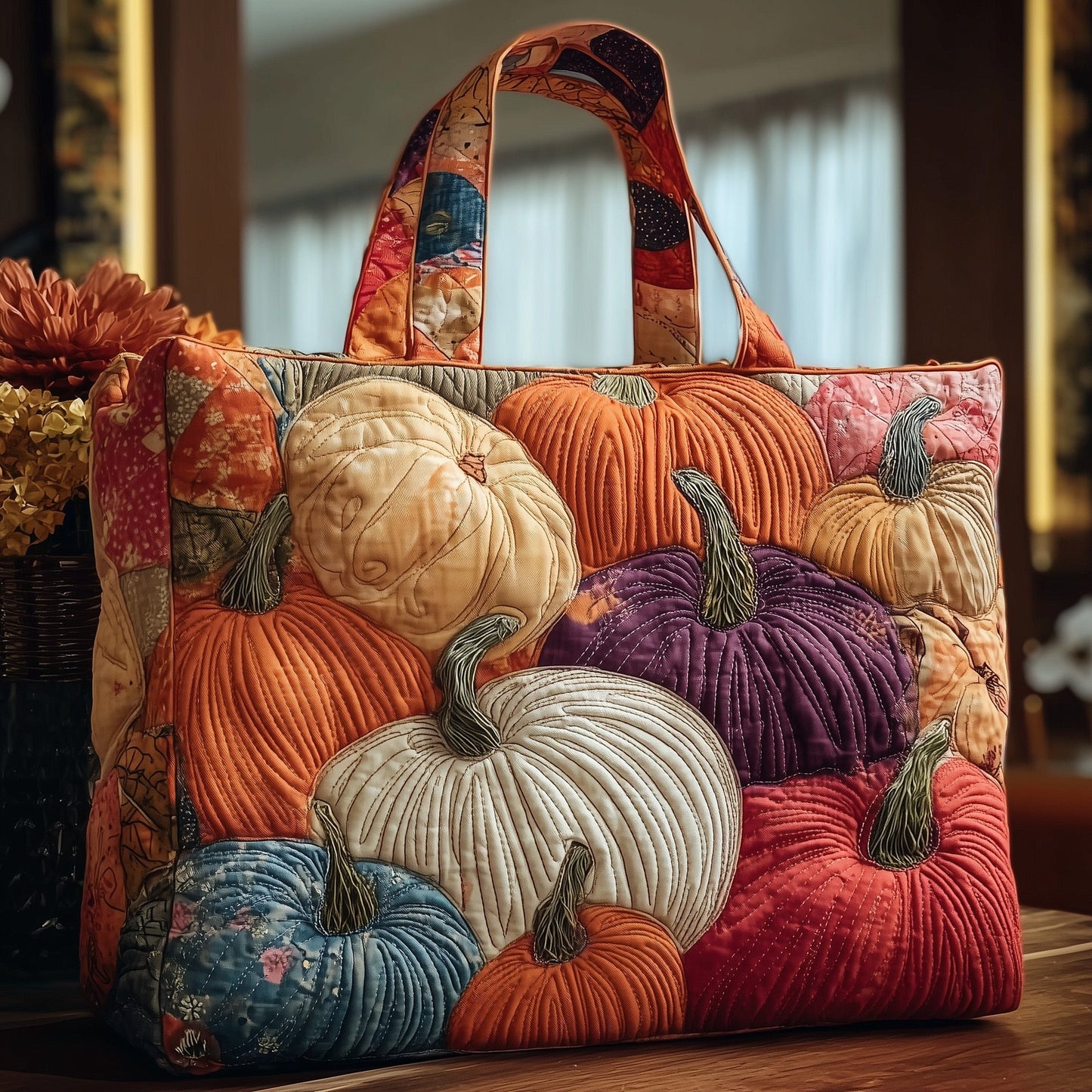 Autumn Breeze Quilted Tote Bag GFTOTP10596