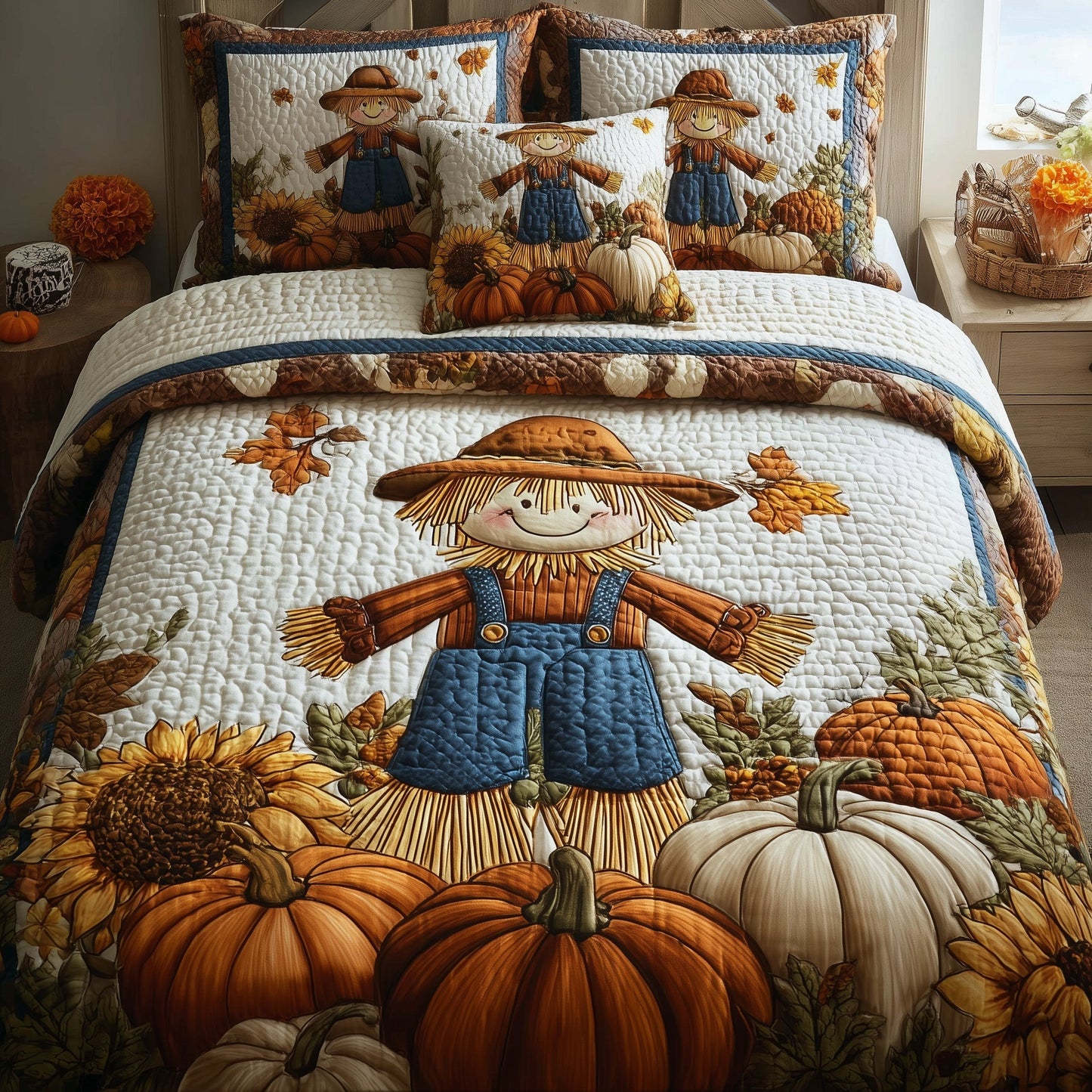 Autumn Breeze 3-Piece Quilted Bedding Set GFTOTP10604