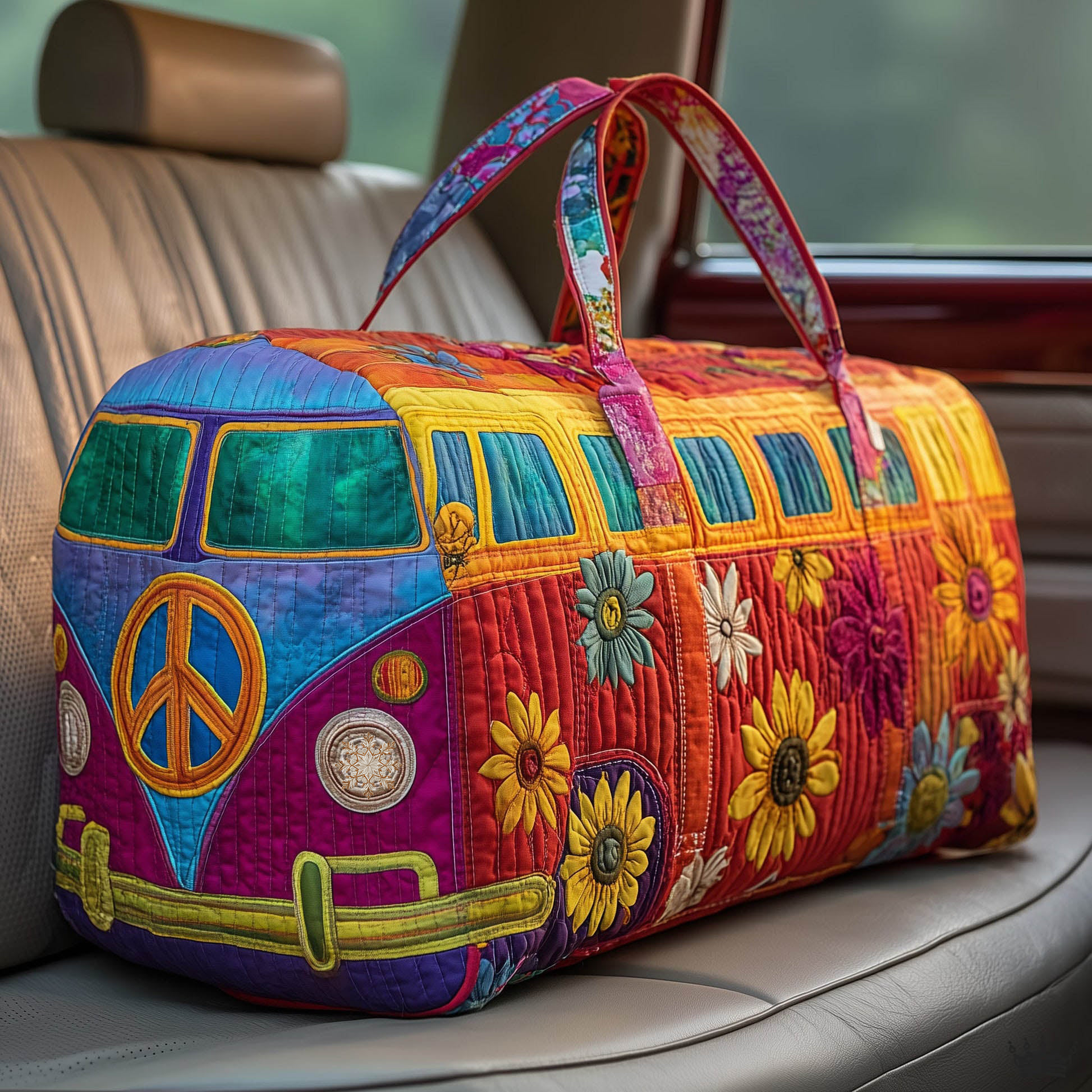Hippie Van Quilted Duffle Bag GFTOTP10609 – Patchique Store