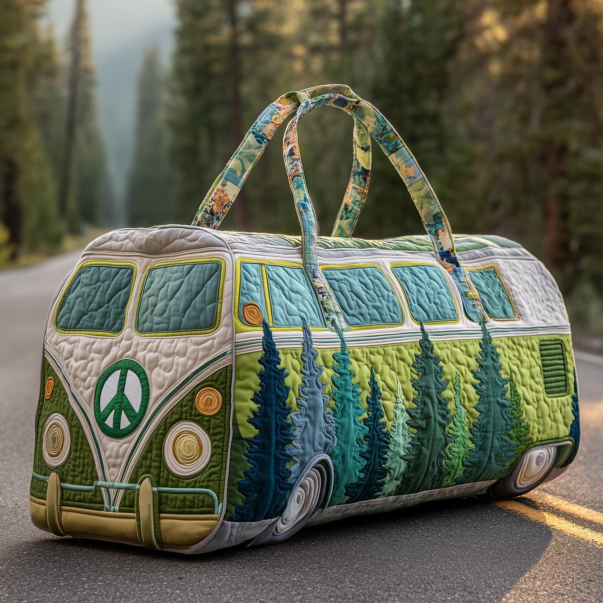 Hippie Van Quilted Duffle Bag GFTOTP10616 – Patchique Store