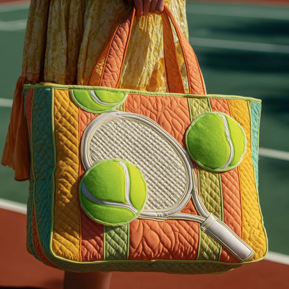 Tennis Time Quilted Tote Bag GFTOTP10639