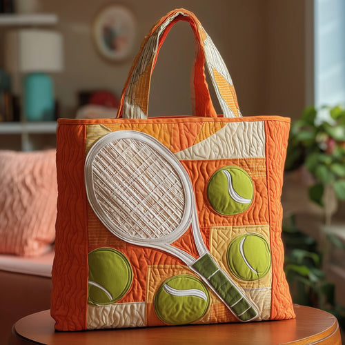 Tennis Time Quilted Tote Bag GFTOTP10640