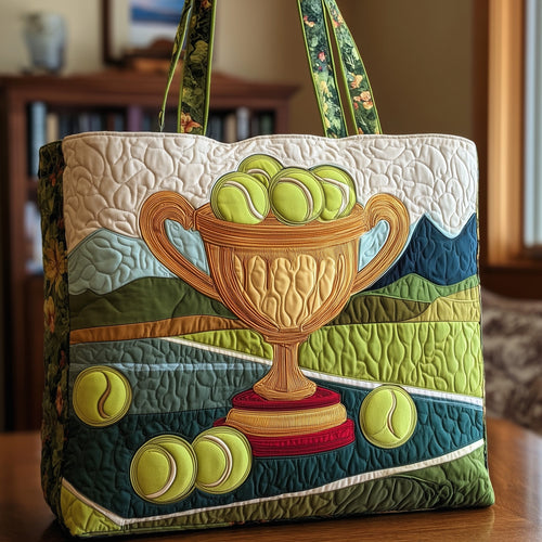 Tennis Time Quilted Tote Bag GFTOTP10663