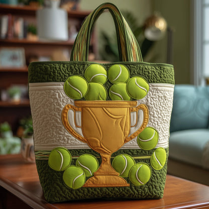 Tennis Time Quilted Tote Bag GFTOTP10664