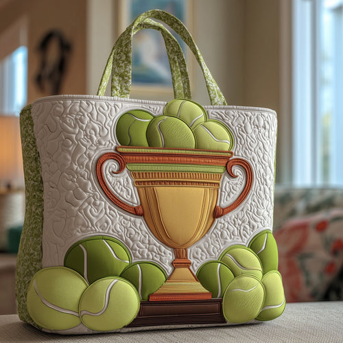 Tennis Time Quilted Tote Bag GFTOTP10665