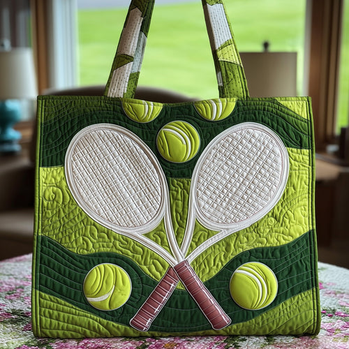 Tennis Time Quilted Tote Bag GFTOTP10668