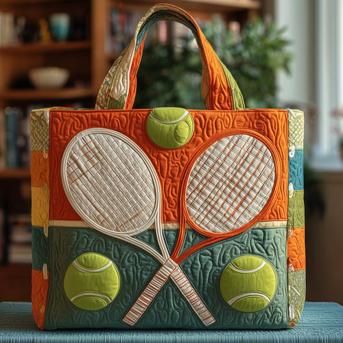 Tennis Time Quilted Tote Bag GFTOTP10669