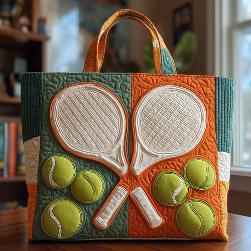 Tennis Time Quilted Tote Bag GFTOTP10670