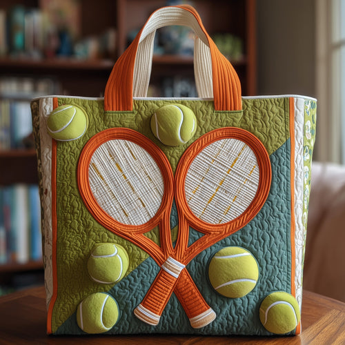 Tennis Time Quilted Tote Bag GFTOTP10671
