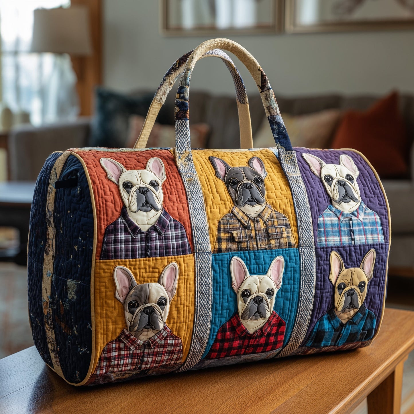 Bulldog Quilted Duffle Bag GFTOTP10677