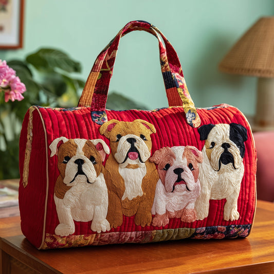 Bulldog Quilted Duffle Bag GFTOTP10682