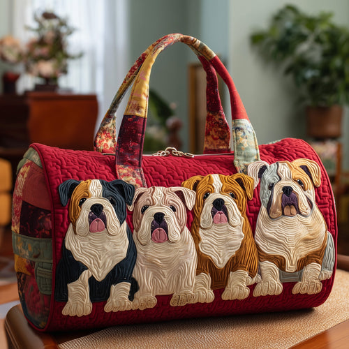 Bulldog Quilted Duffle Bag GFTOTP10683