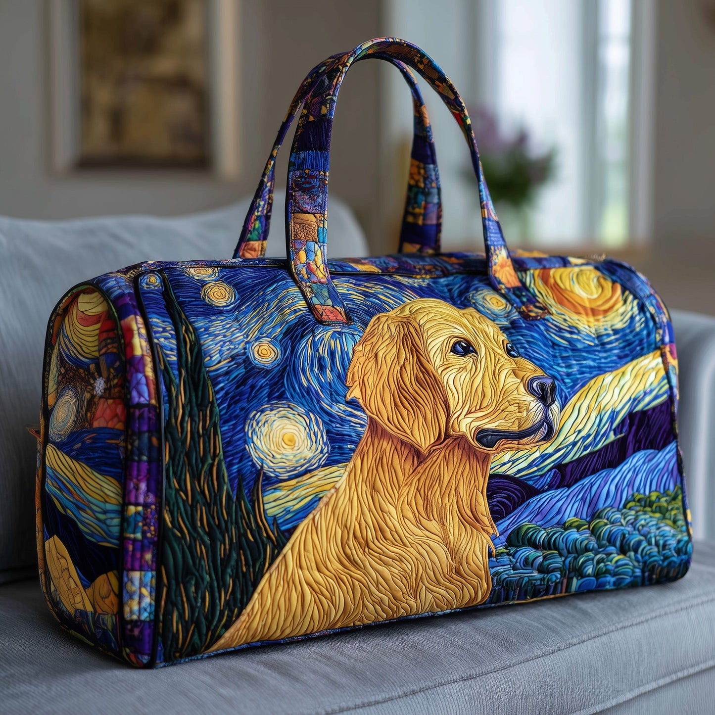 Golden Retriever Quilted Duffle Bag GFTOTP10692