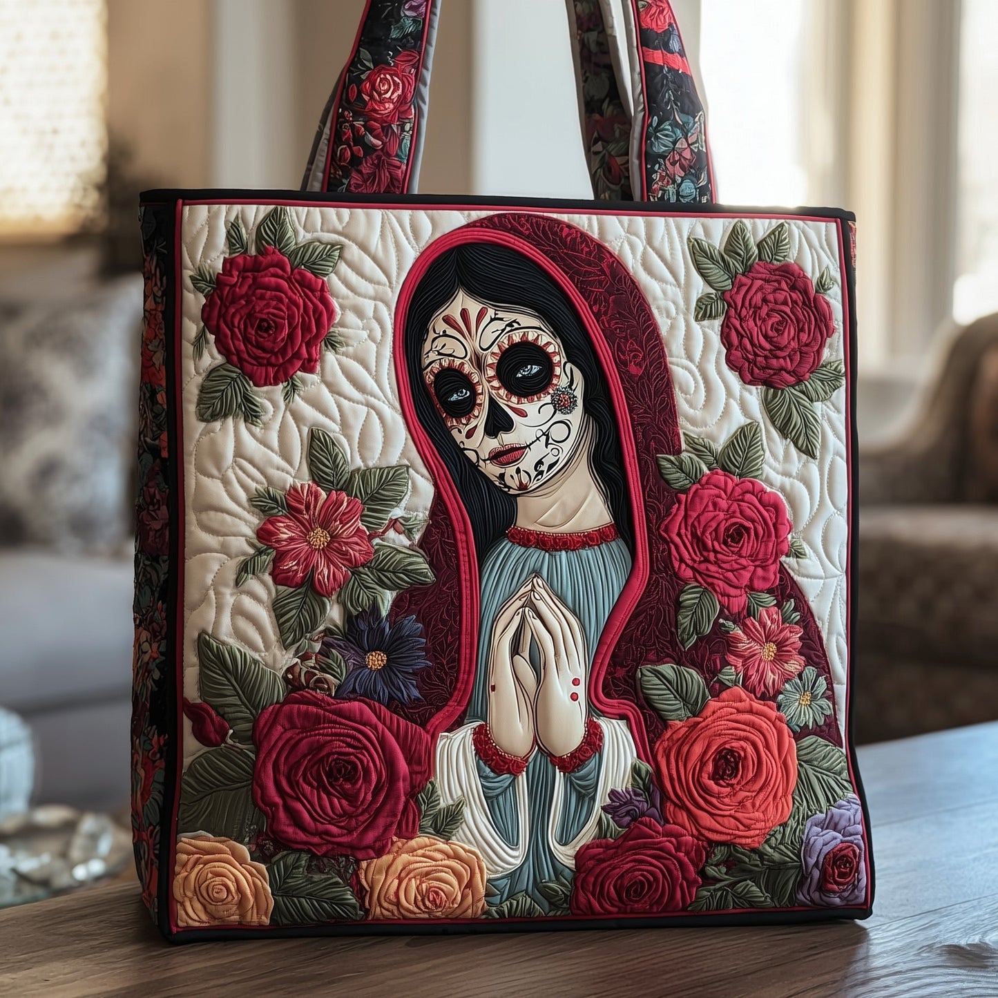Dia de los Muertos Quilted Tote Bag GFTOTP10723