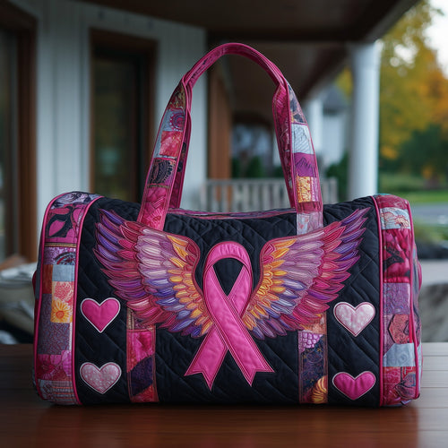 Brave Heart Ribbon Quilted Duffle Bag GFTOTP10734