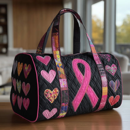 Brave Heart Ribbon Quilted Duffle Bag GFTOTP10735