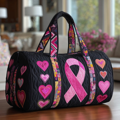 Brave Heart Ribbon Quilted Duffle Bag GFTOTP10737