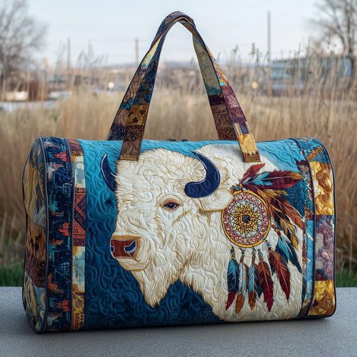 Native Buffalo Quilted Duffle Bag GFTOTP10746