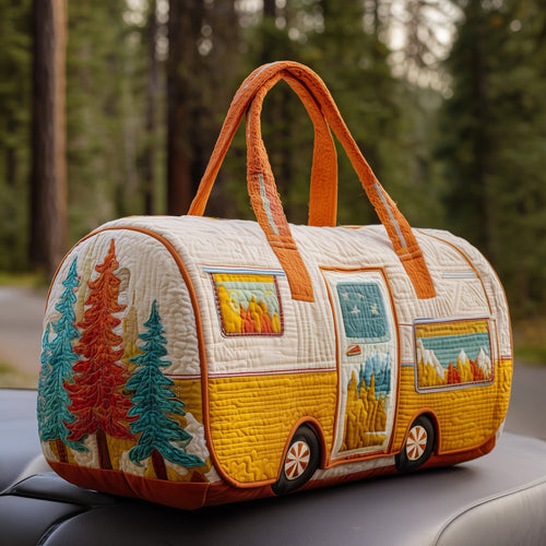 Vintage Camping Trailer Quilted Duffle Bag GFTOTP10763