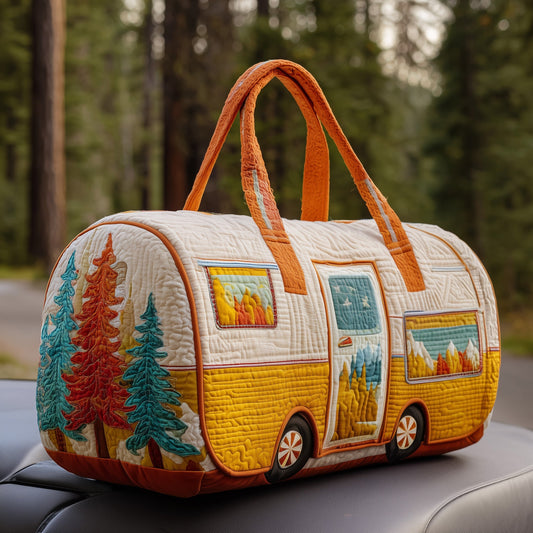 Vintage Camping Trailer Quilted Duffle Bag GFTOTP10763