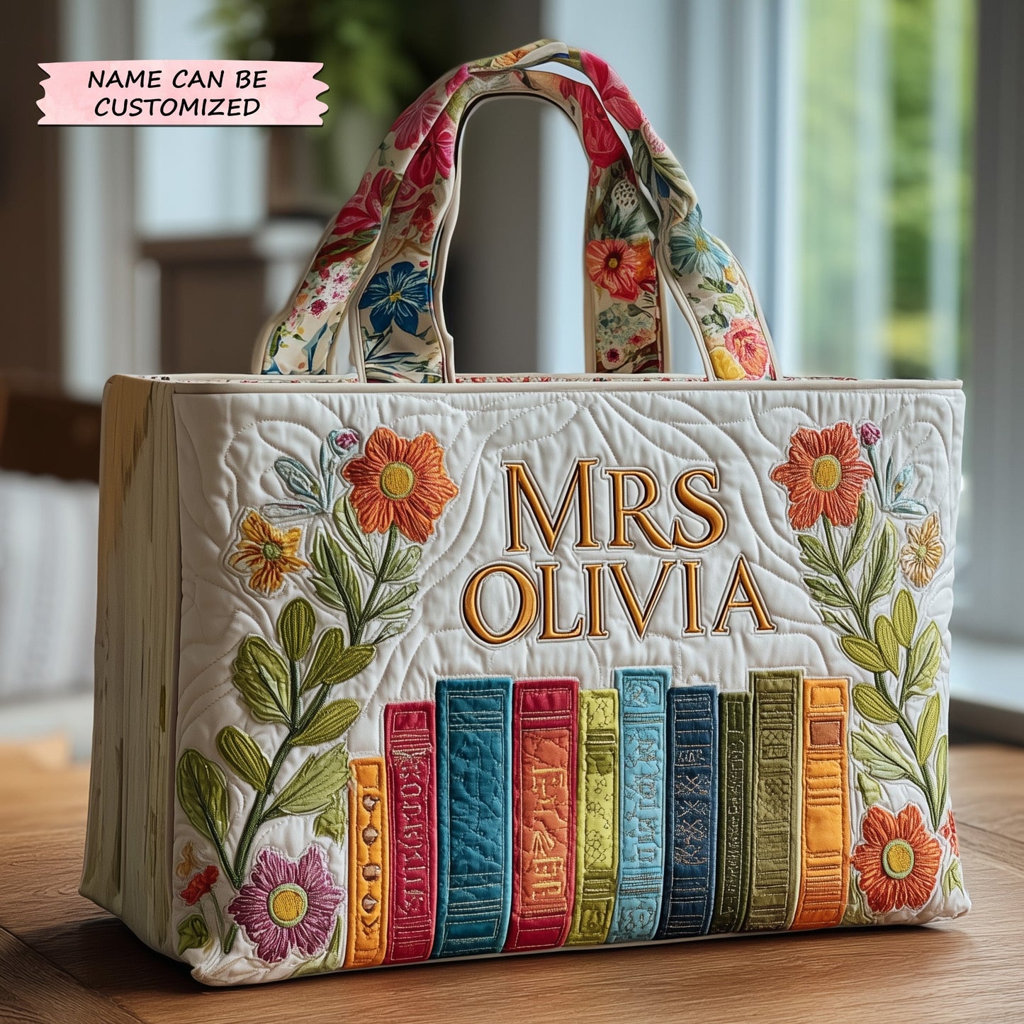 Teacher Quilted Tote Bag QTCUZ GFTOTP10795